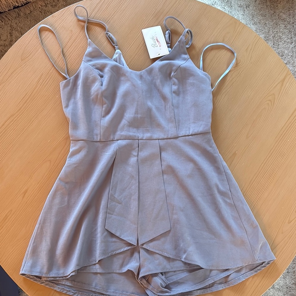 Light Blue Sleeveless Romper